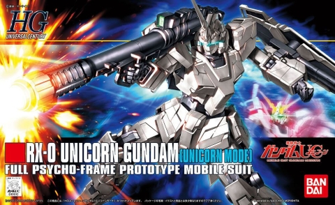 Mô Hình Lắp Ráp HG UC 1/144 RX-0 UNICORN GUNDAM - UNICORN MODE của Bandai Nhật Bản