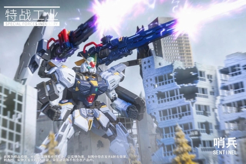 [Hàng Sẵn] Mô hình lắp ráp Sentinel tặng kèm 2 bộ giáp gundam (Tặng kèm khung xương kim loại, base và decal nước)