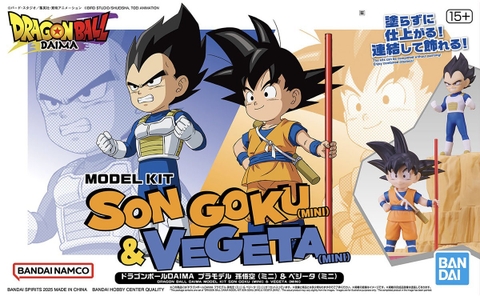 Mô HÌnh Lắp Ráp DRAGON BALL DAIMA MODEL KIT SON GOKU (MINI) & VEGETA (MINI) của Bandai Nhật Bản