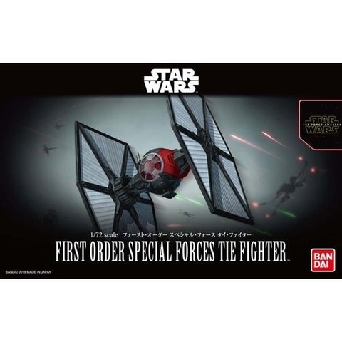Mô Hình Lắp Ráp Star Wars 1/72 FIRST ORDER SPECIAL FORCES TIE FIGHTER của Bandai Nhật Bản