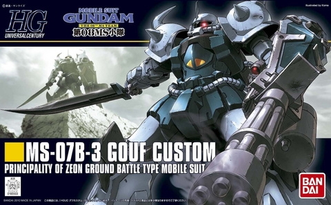 Mô Hình Lắp Ráp Gundam HGUC 1/144 GOUF CUSTOM của Bandai Nhật Bản