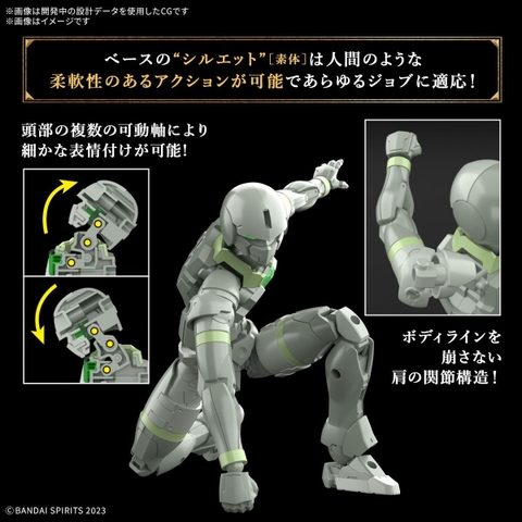 Mô Hình Lắp Ráp 30MF Liber Archer của Bandai Nhật bản