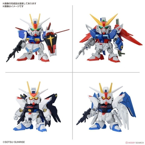 Mô Hình Lắp Ráp Gundam SD BB Senshi C.E. Battles of Destiny Set (set4) của Bandai Nhật Bản