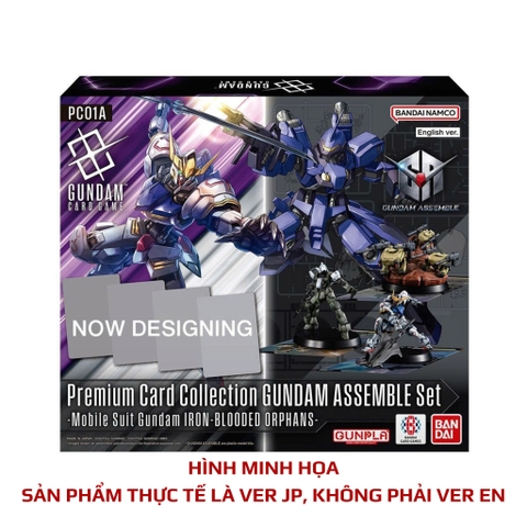 Bộ Thẻ + Mô Hình Gundam Card Game - PC01A Premium Card Collection GUNDAM ASSEMBLE SET - Iron-Blooded Orphans - JP Ver