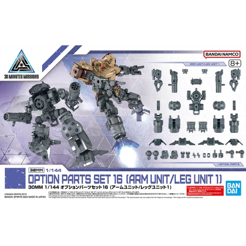 Mô hình Lắp Ráp 30MM Bộ Phụ kiện 1/144 OPTION PARTS SET 16 (ARM UNIT/LEG UNIT 1) của Bandai Nhật Bản
