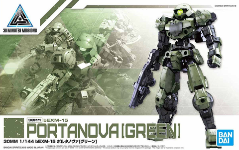 Mô hình Lắp Ráp 30MM 1/144 bEXM-15 PORTANOVA [GREEN] của Bandai Nhật Bản