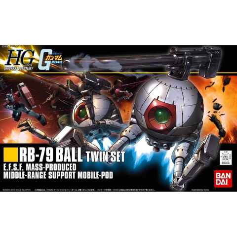 Mô Hình Lắp Ráp HG UC 1/144 RB-79 Ball Twin Set của Bandai Nhật Bản