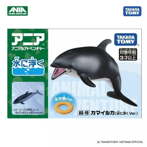 Mô hình động vật Cá heo ANIA AS-19 Dolphin 615446 Fullbox Chính hãng TakaraTomy