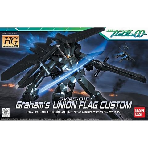 Mô Hình Lắp Ráp Gundam HG 1/144 UNION FLAG (GRAHAM CUSTOM) của Bandai Nhật Bản