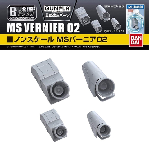 Mô Hình Lắp Ráp Gundam Bộ Phụ Kiện BUILDERS PARTS HD MS VERNIER 02 của Bandai Nhật Bản