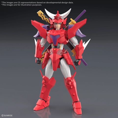 Mô Hình Lắp Ráp 30MF Yoroi-Shinden Samurai Troopers(Ronin Warriors) Gai of the Heat của Bandai Nhật Bản