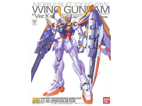Mô Hình Lắp Ráp Gundam MG 1/100 WING GUNDAM Ver. Ka của Bandai Nhật Bản
