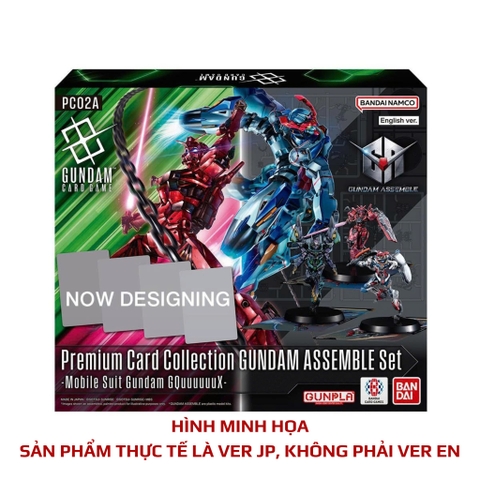 Thẻ + Mô Hình Gundam Card Game - PC02A Premium Card Collection GUNDAM ASSEMBLE SET - GQuuuuuuX - JP Ver