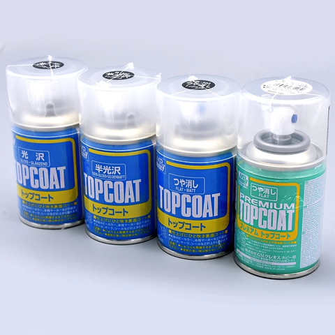 Sơn phủ mô hình Top Coat Gloss B501 Semi Gloss B502 Flat B503 Premium B601 B602 B603 của Mr Hobby