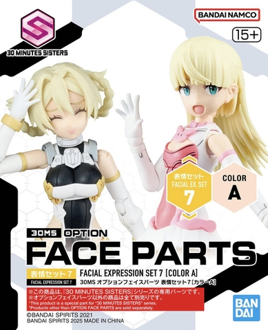 Mô Hình Lắp Ráp 30MS OPTION FACE PARTS FACIAL EXPRESSION SET 7 - COLOR A của Bandai Nhật bản