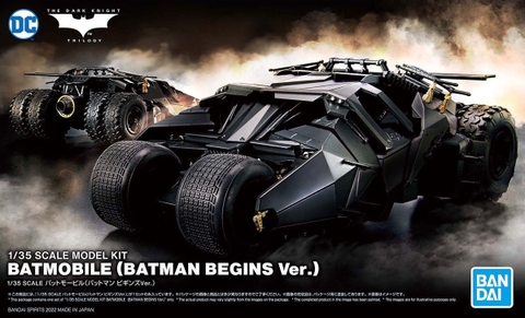 Mô Hình Lắp Ráp 1/35 SCALE MODEL KIT BATMOBILE (BATMAN BEGINS Ver.) của Bandai Nhật Bản