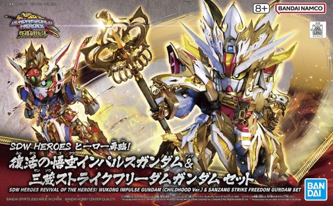 [Hỏa Tốc] Mô hình SDW HEROES REVIVAL OF THE HEROES! WUKONG IMPULSE GUMDAM & SANZANG STRIKE FREEDOM Chính hãng Bandai