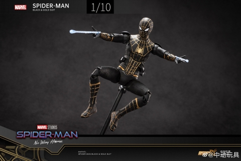 Mô Hình Ráp Sẵn Spider Man  Black & Gold Suit (No Way Home) của ZDTOYS