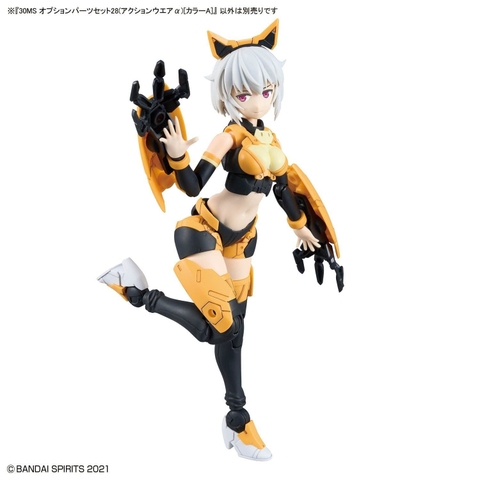 Mô Hình Lắp Ráp Bộ Phụ Kiện 30MS OPTION PARTS SET 28 - ACTION WEAR alpha - COLOR A của Bandai
