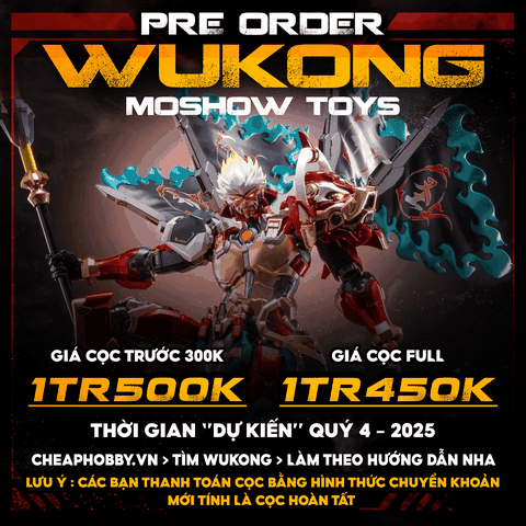 [Đặt Trước- Trả Hàng Quý 4-2025] Mô Hình Ráp Sẵn MB Wukong Ngộ Không - Tề Thiên Võ Thánh - Vương Giả Vinh Diệu của Moshow Toys