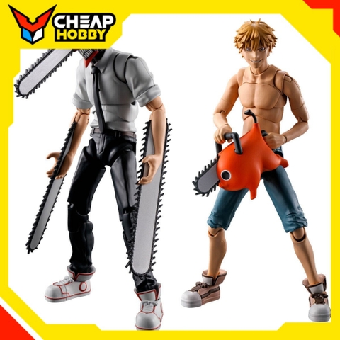 [Hàng Sẵn] Mô Hình Lắp Ráp SMP Kit Makes Pose CHAINSAW MAN, DENJI và POCHITA Chính Hãng BANDAI