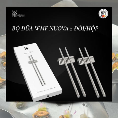 WMF Bộ 2 Đôi Đũa Kèm Gác Đũa Nuova - 4 Chiếc