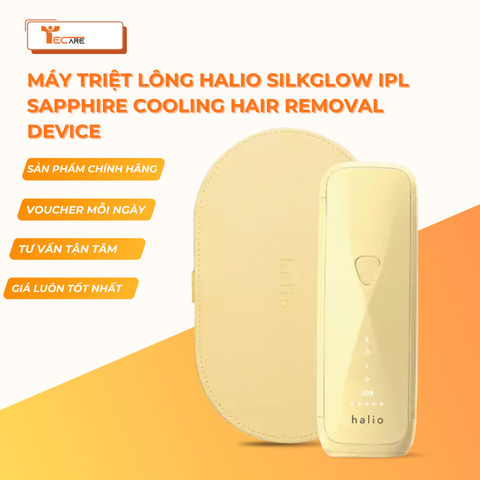 Halio Máy Triệt Lông SilkGlow IPL Sapphire Cooling Hair Removal Device - Yellow