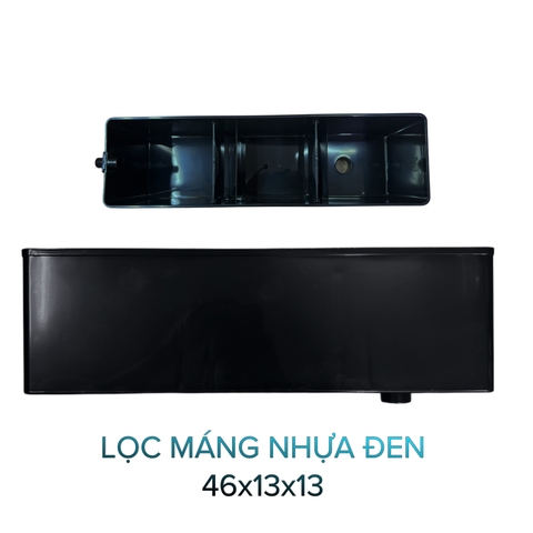 Lọc Máng Nhựa Đen 46x13x13- Lọc Vi Sinh - Cá Cảnh Thiên Phước