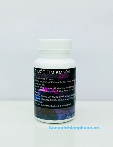 Kmno4 Thuốc Tím Tinh Khiết Trị Bệnh Sán Da, Sán Mang Khử Trùng Sát Khuẩn Hồ Cá Koi 100Gr- Cá Cảnh Thiên Phước