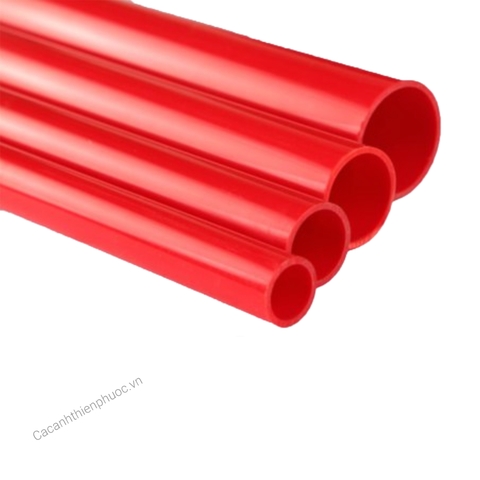 Ống Nước Màu Đỏ Loại Sanking Dẹp, Bóng, Dày Phi 25, 32 mm- Ống Nước Hồ Cá - Hồ Công Nghệ Mới- Cá Cảnh Thiên Phước