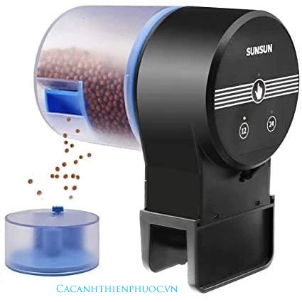 Máy Cho Cá Ăn Tự Động Điều Chỉnh Hẹn Giờ Sunsun Ak- Cá Cảnh Thiên Phước