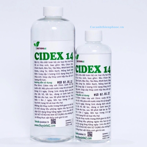 Thuốc Diệt Rêu Hại Cho Hồ Thủy Sinh Cidex 14- Cá Cảnh Thiên Phước