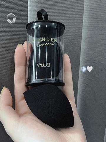 Mút tán nền giọt nước Vacosi (đen)