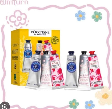 SET 6 tuýp Kem Tay Dưỡng Da L'occitane 30ml