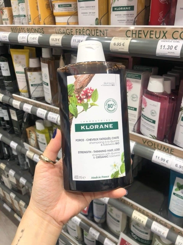 DẦU GỘI - XẢ KLORANE QUININE 400ml