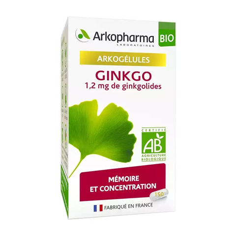 Viên uống bổ não Ginkgo Arkopharma Pháp 150 viên