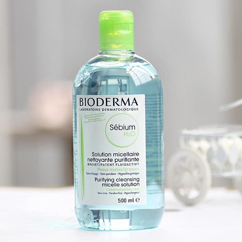 Nước tẩy trang bioderma sebium H2O solution micellaire 500ml - xanh da dầu