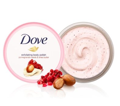 Tẩy da chết Dove Hồng Lựu & Bơ Hạt Mỡ 225ml