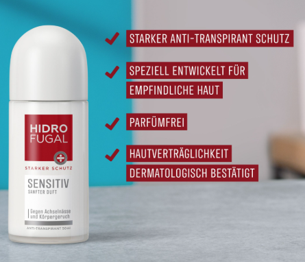 Lăn Khử Mùi HidroFugal Sensitiv 50ml