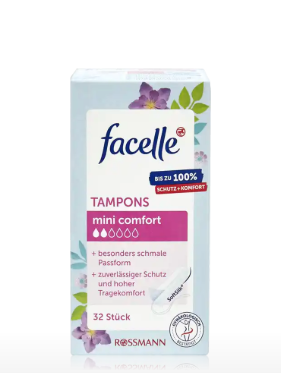 Tampon Facelle Silk Feel 2 Giọt – Hộp 32 chiếc