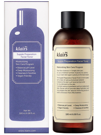 Nước hoa hồng Klairs Supple Preparation 180ml