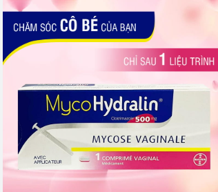 MYCOHYDRALYN Viên đặt phụ khoa 500mg