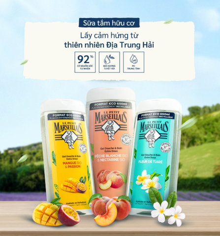 Le Petit Marseillais Lait de Vanille - Sữa Tắm Dạng Cream Hương Vani 250ml