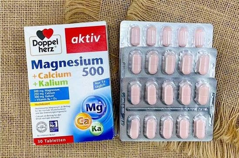 Viên Uống Magnesium 500 + Calcium + Kalium Doppelherz 30 Viên – Bổ Sung Magie, Canxi, Kali Cho Cơ Bắp Và Xương Khớp