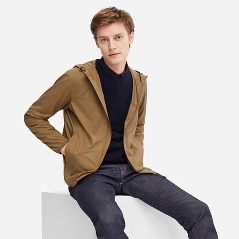 Áo gió nam 1 lớp 1 màu Uniqlo