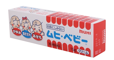 Kem chống muỗi Muhi cho bé sơ sinh Cream 15g Nhật Bản - Dịu nhẹ cho làn da bé