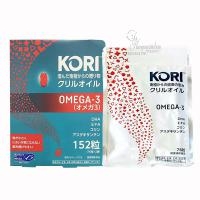Dầu Nhuyễn Thể Kori Krill Oil Omega-3 Nhật Bản 152 Viên – Hỗ Trợ Tim Mạch, Não Bộ Và Làm Đẹp Da