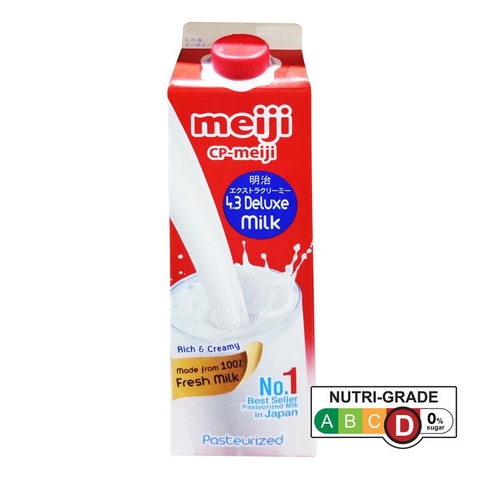Sữa Tươi Thanh Trùng Meiji cao câp giàu béo - Premium Milk 946ml (4.3 Deluxe Milk)