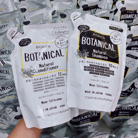 Cặp dầu gội xả Botanical Bio Rica Nhật Bản -  Mềm mượt, thơm nhẹ, chăm sóc tóc chuẩn Salon