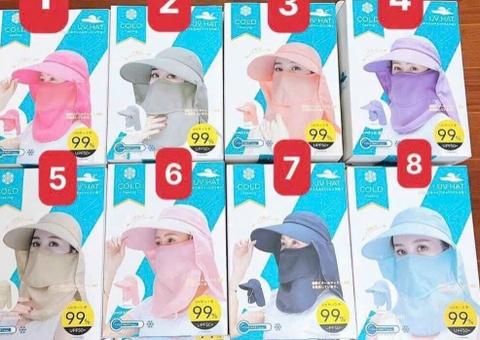 Mũ Chống Nắng UV HAT Cooling Nhật Bản – Che Phủ Toàn Diện, Chống UV UPF50+ Hiệu Quả